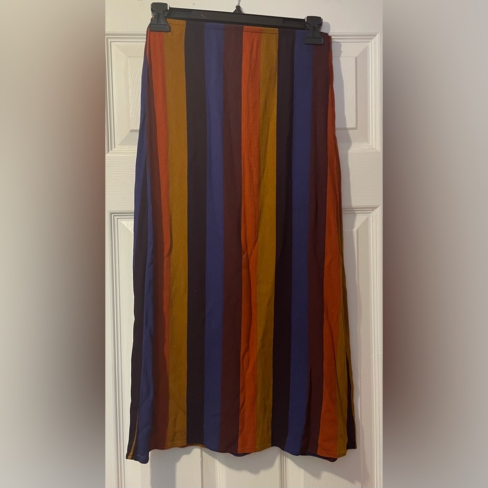American Eagle Multi Stripe Long Skirt
